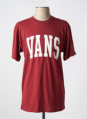 Tricou guler rotund roșu VANS bărbat