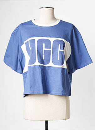Tricou guler rotund albastru UGG femeie