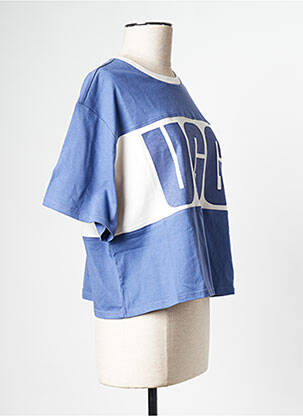 Tricou guler rotund albastru UGG femeie