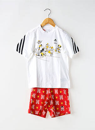 Set sportiv alb ADIDAS băiat