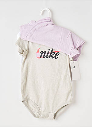 Body de lenjerie guler rotund multicolor NIKE fată