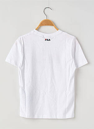 Tricou guler rotund alb FILA copil