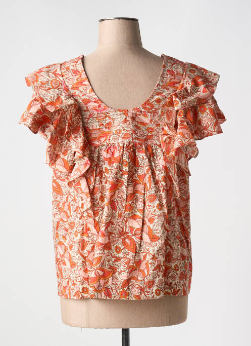 Top portocaliu JOLIE JOLIE PAR PETITE MENDIGOTE femeie
