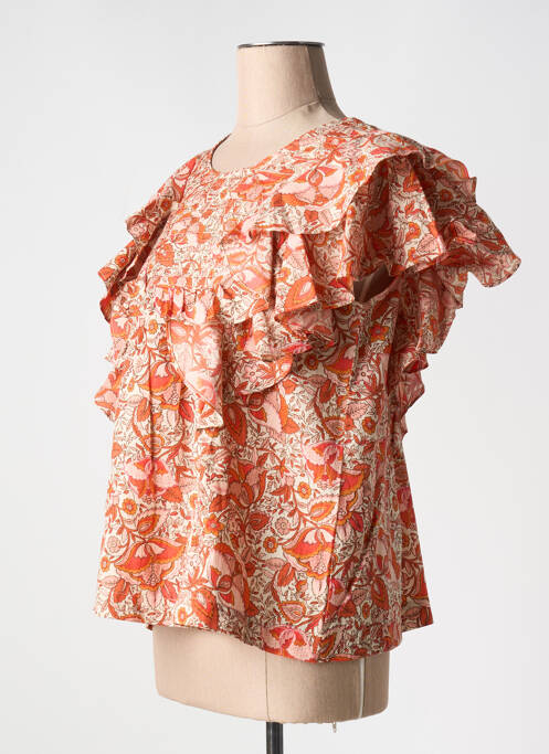 Top portocaliu JOLIE JOLIE PAR PETITE MENDIGOTE femeie