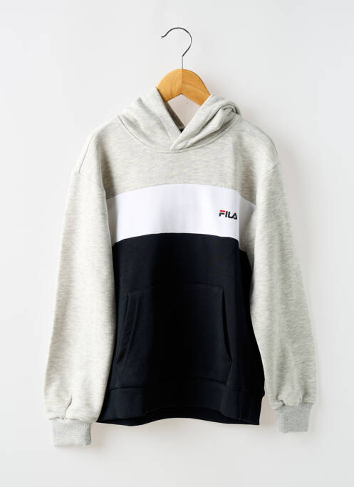 Hanorac cu glugă negru FILA băiat