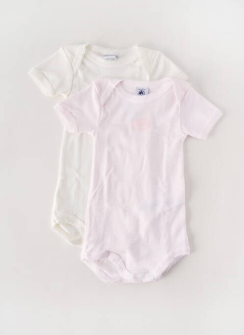 Body de lenjerie alb PETIT BATEAU copil