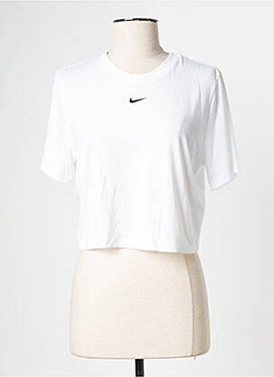 Tricou guler rotund alb NIKE femeie