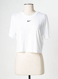 Tricou guler rotund alb NIKE femme