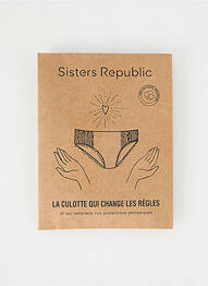 Chiloți-menstruali negru SISTERS REPUBLIC femme