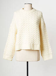 Pulover guler rotund bej VERO MODA femeie