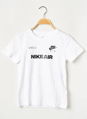 Tricou guler rotund alb NIKE băiat
