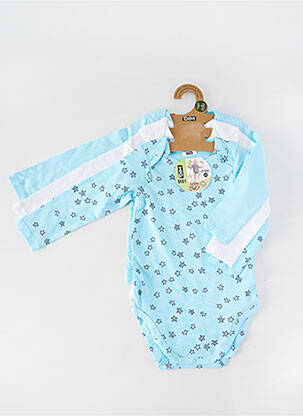 Body de lenjerie guler rotund albastru DIM copil
