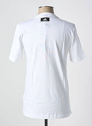 Tricou guler rotund alb ADIDAS bărbat