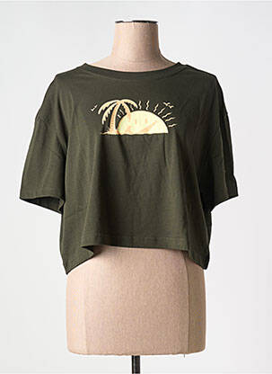 Tricou guler rotund gri NIKE femeie