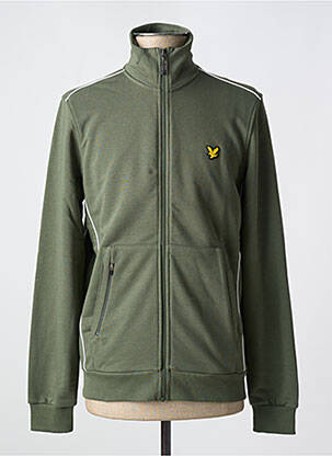 Geacă guler col înalt verde LYLE & SCOTT bărbat