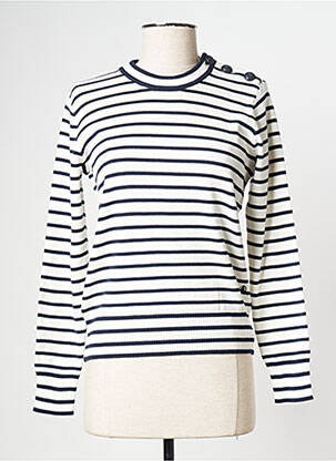 Hanorac alb PETIT BATEAU femeie