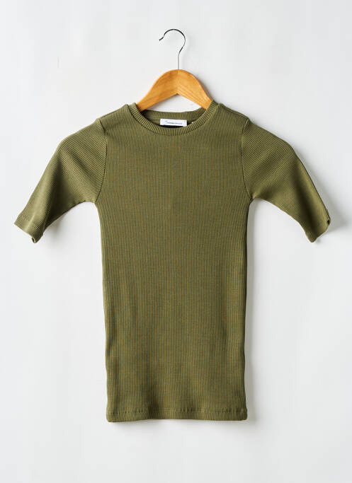 Tricou verde KNOWLEDGE COTTON APPAREL femeie