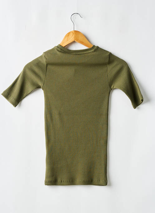 Tricou verde KNOWLEDGE COTTON APPAREL femeie