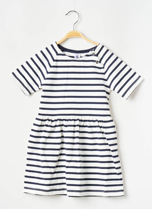 Rochie midi alb PETIT BATEAU fată