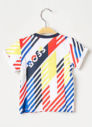 Tricou guler rotund alb HUGO BOSS băiat