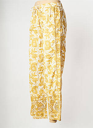 Pantalon drept galben STELLA FOREST femeie