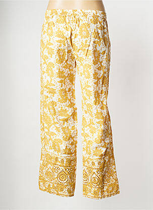 Pantalon drept galben STELLA FOREST femeie