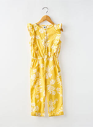 Salopetă-pantalon galben PETIT BATEAU fată