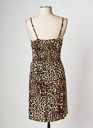 Rochie scurtă maro PIECES femeie