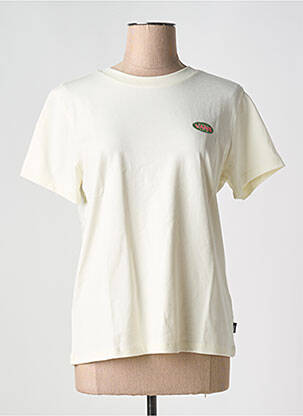 Tricou guler rotund alb VANS femeie