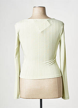 Tricou guler rotund verde NA-KD femeie