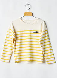 Tricou guler rotund galben MAISON LABICHE băiat