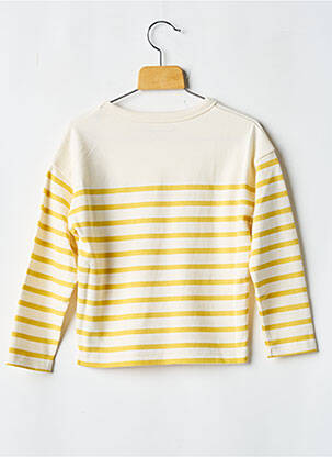 Tricou guler rotund galben MAISON LABICHE băiat