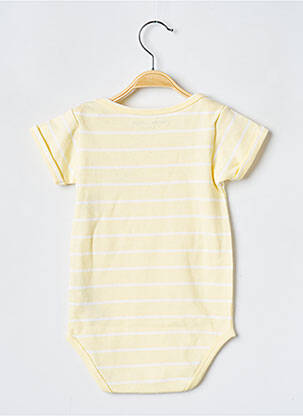 Body de lenjerie guler rotund galben MAISON LABICHE fată
