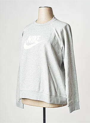 Hanorac guler rotund gri NIKE femeie