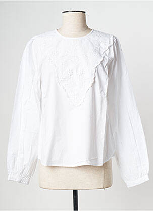 Top guler rotund alb MSCH COPENHAGEN femeie