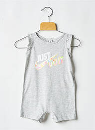 Salopetă scurtă guler rotund gri NIKE fille