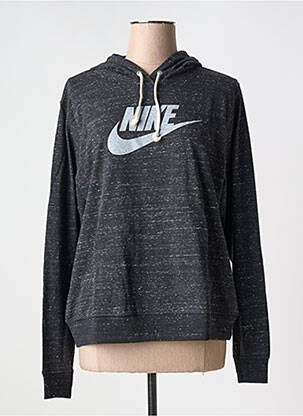 Hanorac cu glugă guler rotund negru NIKE femeie