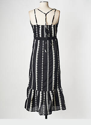 Rochie midi guler rotund negru SUNCOO femeie