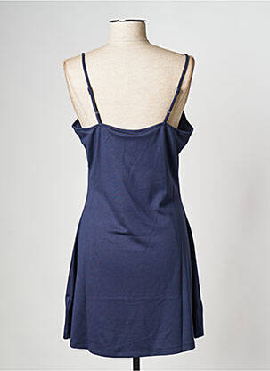 Rochie scurtă guler rotund albastru TOMMY HILFIGER femeie