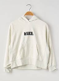 Hanorac cu glugă guler rotund alb NIKE enfant