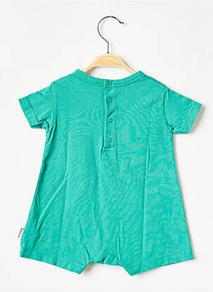 Body de lenjerie guler rotund verde TINYCOTTONS fată