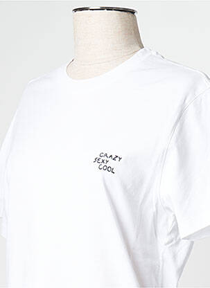 Tricou guler rotund alb MAISON LABICHE femeie