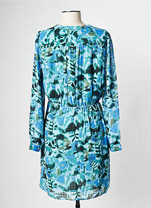 Rochie scurtă guler rotund verde SEE U SOON femeie
