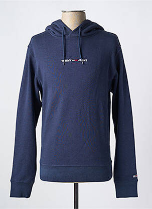 Hanorac cu glugă guler rotund albastru TOMMY HILFIGER bărbat