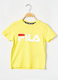 Tricou guler rotund galben FILA enfant