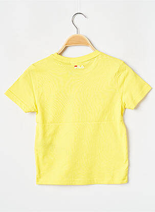 Tricou guler rotund galben FILA copil