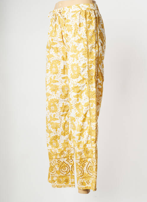 Pantalon drept galben STELLA FOREST femeie