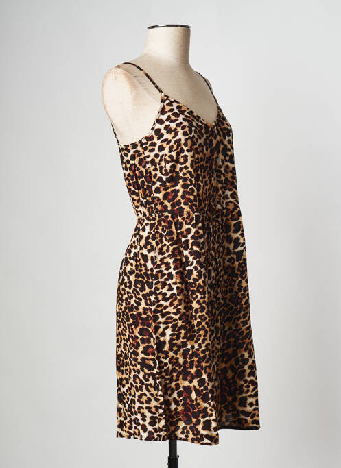 Rochie scurtă maro PIECES femeie