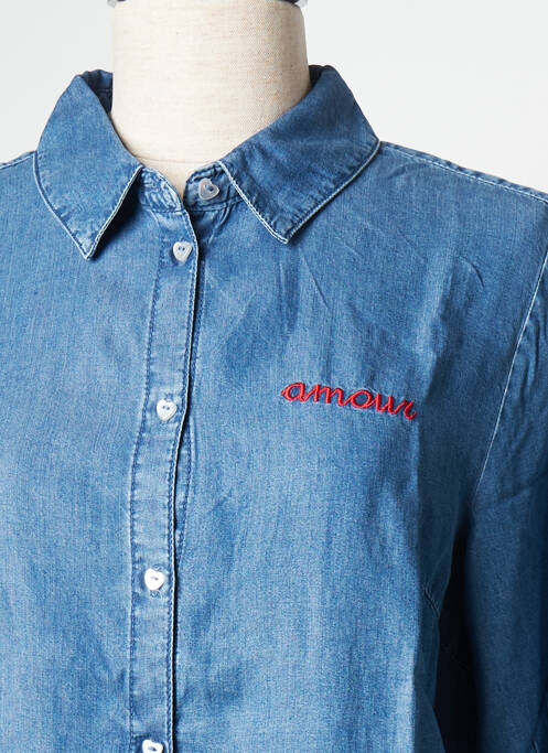 Cămașă albastru PIECES femeie