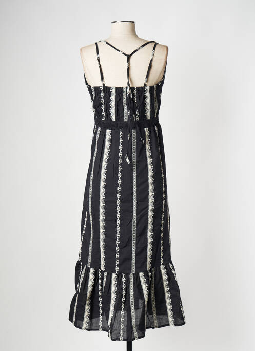 Rochie midi guler rotund negru SUNCOO femme